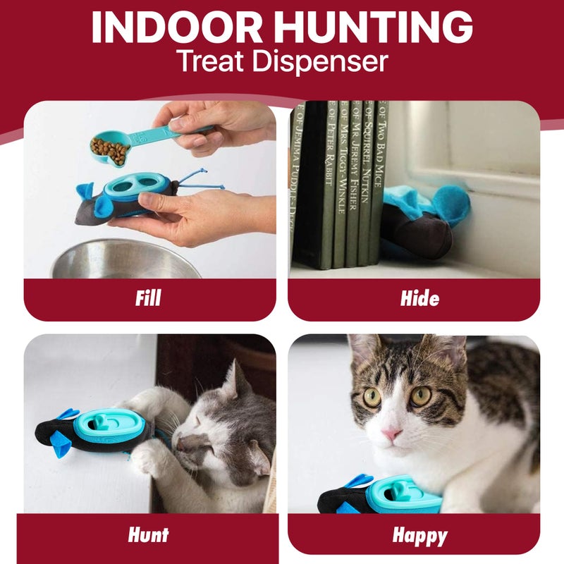 SPOT Doc and Phoebe's Cat Hunting Snacker - Interactive Indoor Treat Dispenser, Encourage Natural Instincts to Hunt, Provide Mental Stimulation, Solve Behavioral Problems & Obesity, Pack of 1 Mouse - Image 5